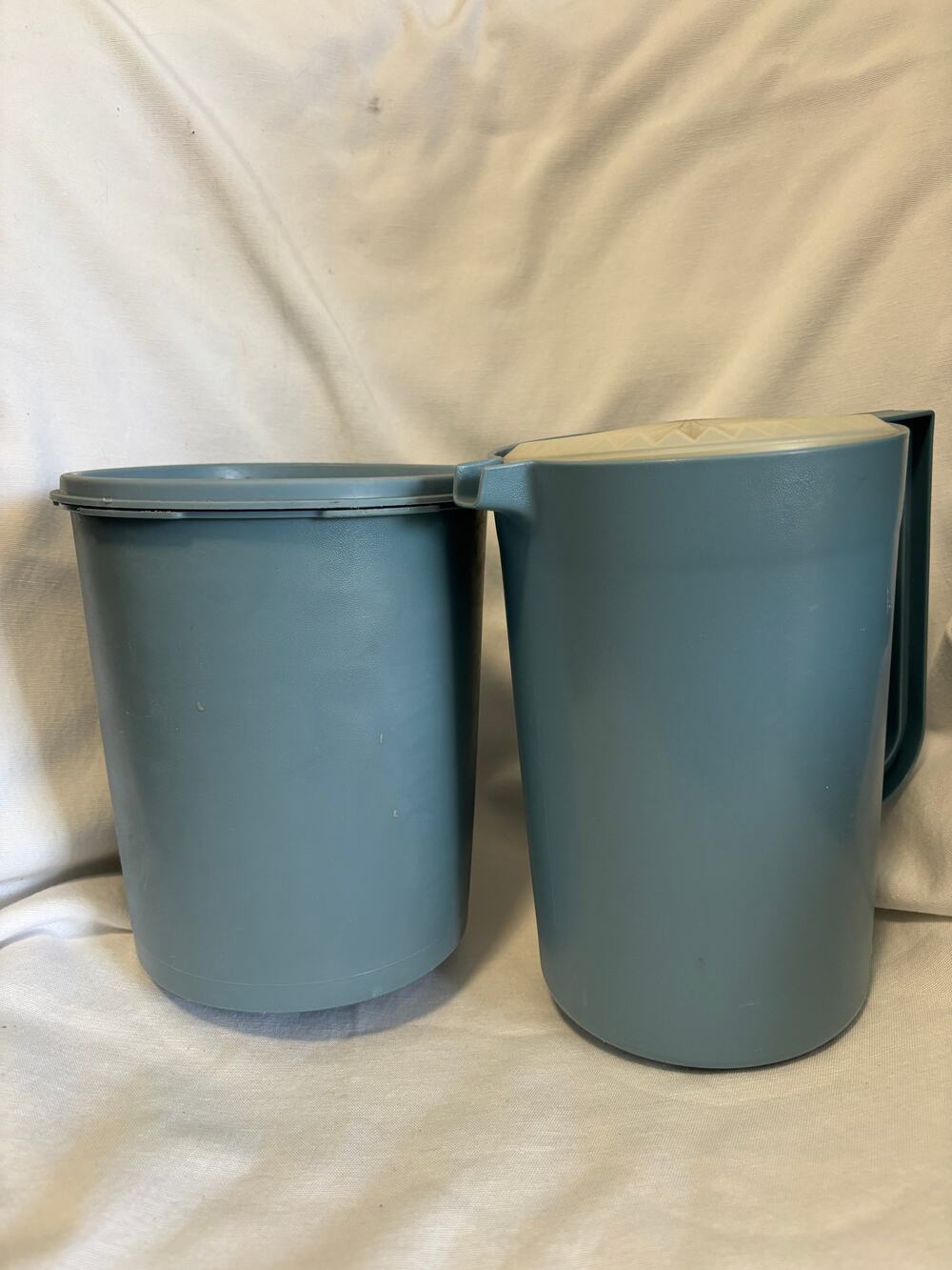 Vintage Tupperware Pitcher & Large Canister